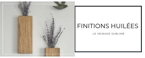 Finition huilée bois foncé